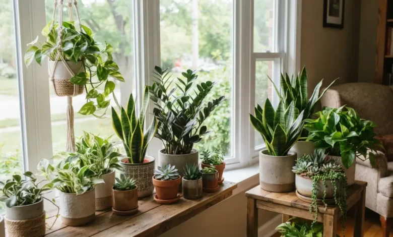 Colección de plantas de interior fáciles de cuidar